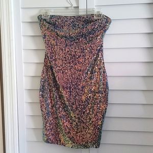 New w/tags HERA Sequin Strapless Dress Size S and M